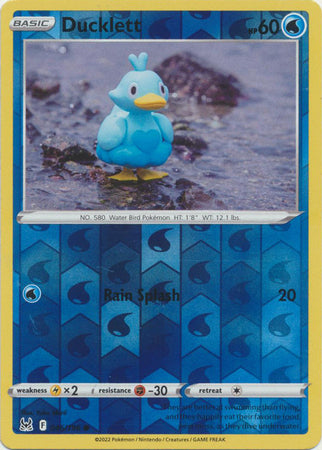 Ducklett 46/196 Reverse Holo | Lost Origin | Pokemon Card