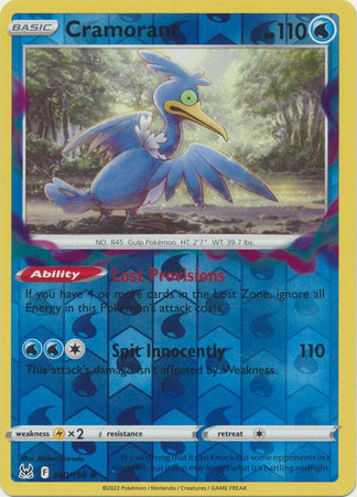 Cramorant 50/196 Reverse Holo | Lost Origin | Pokemon Card