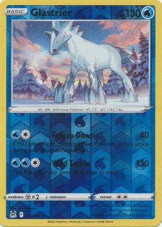 Glastrier 51/196 Reverse Holo | Lost Origin | Pokemon Card