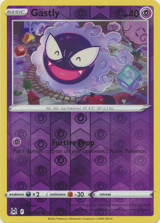 Gastly 64/196 Reverse Holo | Lost Origin | Pokemon Card