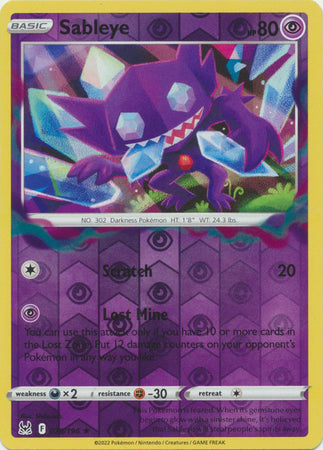 Sableye 70/196 Reverse Holo | Lost Origin | Pokemon Card