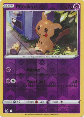 Mimikyu 80/196 Reverse Holo | Lost Origin | Pokemon Card