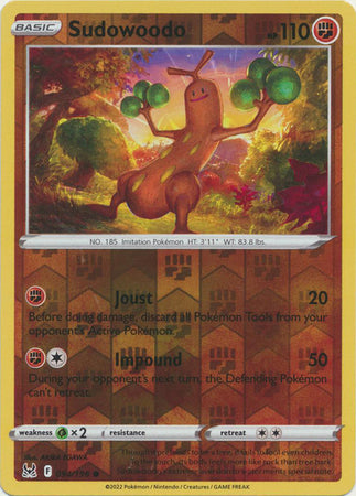 Sudowoodo 94/196 Reverse Holo | Lost Origin | Pokemon Card