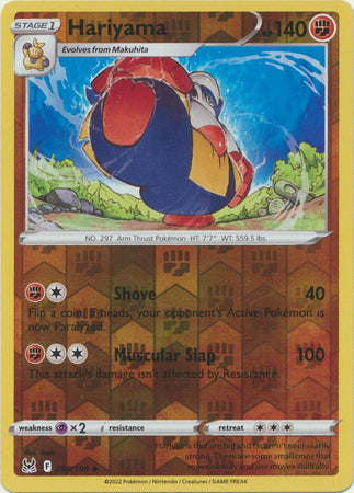 Hariyama 98/196 Reverse Holo | Lost Origin | Pokemon Card