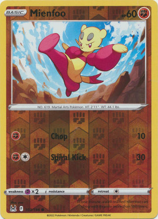 Mienfoo 103/196 Reverse Holo | Lost Origin | Pokemon Card