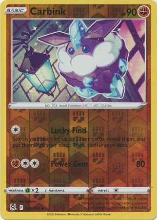 Carbink 108/196 Reverse Holo | Lost Origin | Pokemon Card