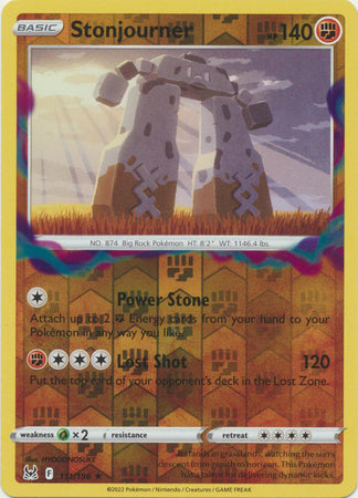 Stonjourner 111/196 Reverse Holo | Lost Origin | Pokemon Card