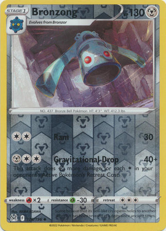 Bronzong 126/196 Reverse Holo | Lost Origin | Pokemon Card