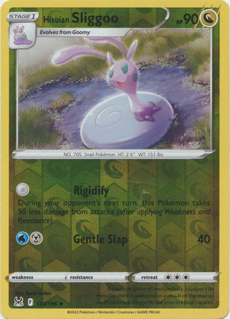 Hisuian Sliggoo 133/196 Reverse Holo | Lost Origin | Pokemon Card