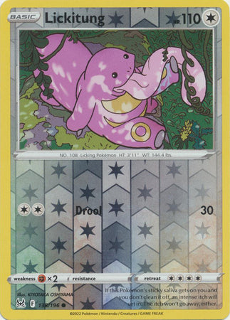 Lickitung 138/196 Reverse Holo | Lost Origin | Pokemon Card