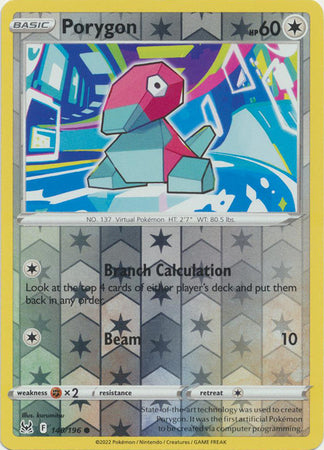 Porygon 140/196 Reverse Holo | Lost Origin | Pokemon Card