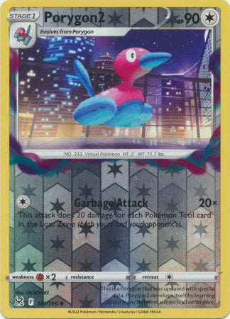 Porygon2 141/196 Reverse Holo | Lost Origin | Pokemon Card