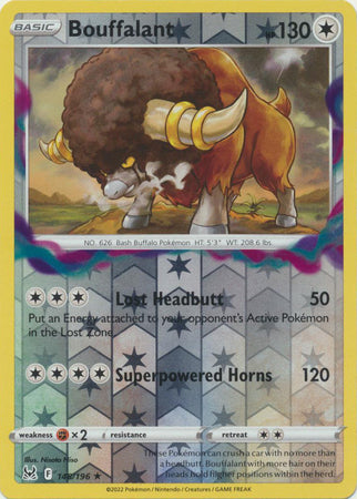 Bouffalant 148/196 Reverse Holo | Lost Origin | Pokemon Card