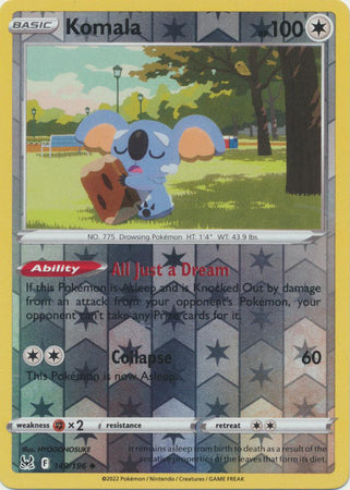 Komala 149/196 Reverse Holo | Lost Origin | Pokemon Card