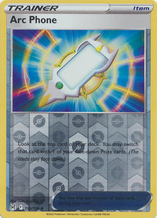 Arc Phone 152/196 Reverse Holo | Lost Origin | Pokemon Card