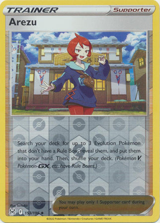 Arezu 153/196 Reverse Holo | Lost Origin | Pokemon Card