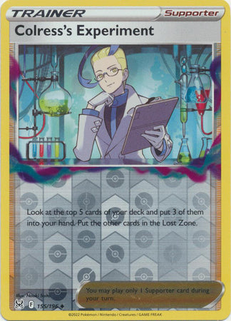 Colress's Experiment 155/196 Reverse Holo | Lost Origin | Pokemon Card