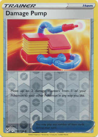 Damage Pump 156/196 Reverse Holo | Lost Origin | Pokemon Card