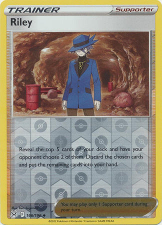 Riley 166/196 Reverse Holo | Lost Origin | Pokemon Card