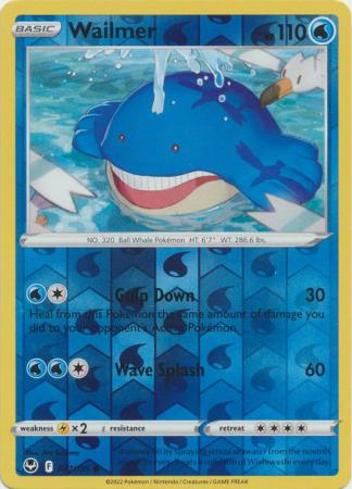 Wailmer 37/195 Reverse Holo | Silver Tempest | Pokemon Card