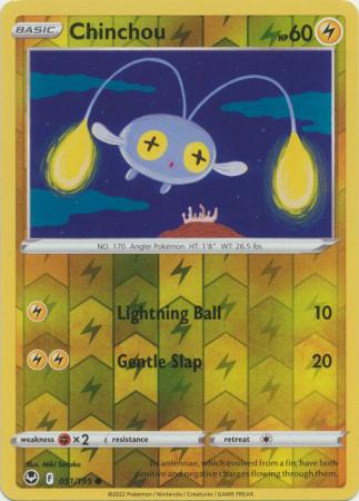 Chinchou 51/195 Reverse Holo | Silver Tempest | Pokemon Card