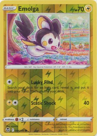 Emolga 54/195 Reverse Holo | Silver Tempest | Pokemon Card