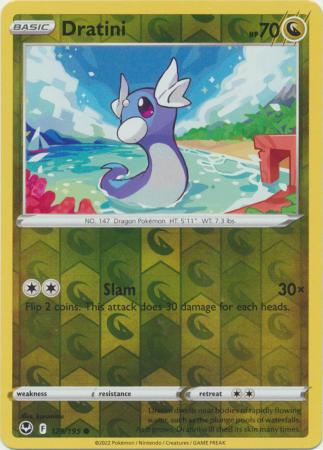 Dratini 129/195 Reverse Holo | Silver Tempest | Pokemon Card