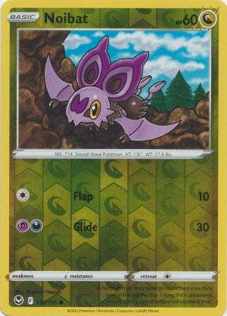 Noibat 132/195 Reverse Holo | Silver Tempest | Pokemon Card