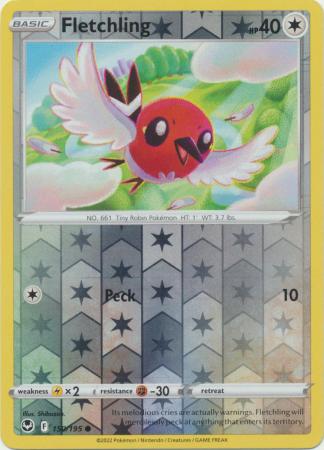 Fletchling 150/195 Reverse Holo | Silver Tempest | Pokemon Card