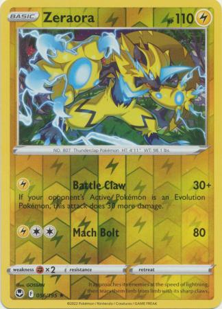 Zeraora 56/195 Reverse Holo | Silver Tempest | Pokemon Card