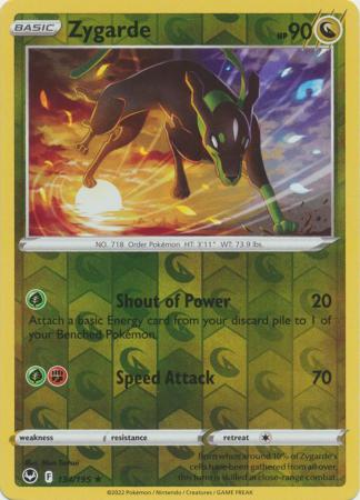 Zygarde 134/195 Reverse Holo | Silver Tempest | Pokemon Card