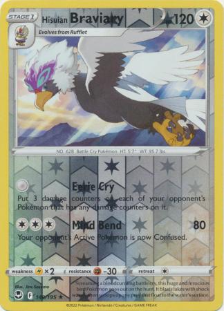 Hisuian Braviary 149/195 Reverse Holo | Silver Tempest | Pokemon Card