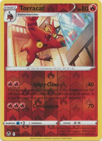 Torracat 31/195 Reverse Holo | Silver Tempest | Pokemon Card