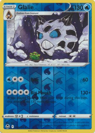 Glalie 42/195 Reverse Holo | Silver Tempest | Pokemon Card