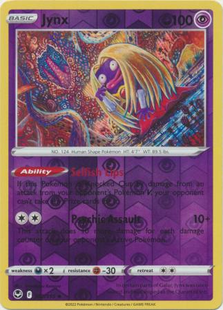 Jynx 62/195 Reverse Holo | Silver Tempest | Pokemon Card