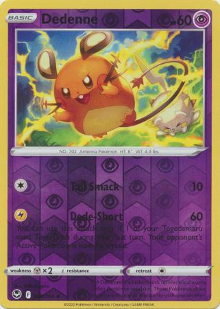 Dedenne 85/195 Reverse Holo | Silver Tempest | Pokemon Card