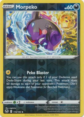 Morpeko 116/195 Reverse Holo | Silver Tempest | Pokemon Card