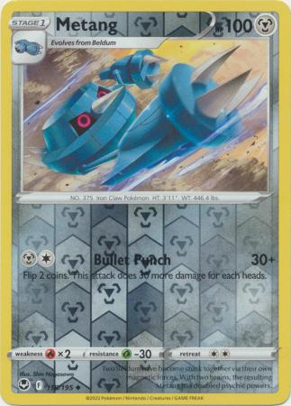 Metang 118/195 Reverse Holo | Silver Tempest | Pokemon Card