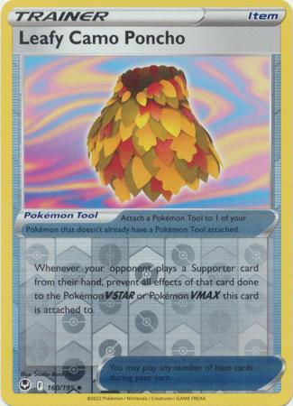 Leafy Camo Poncho 160/195 Reverse Holo | Silver Tempest | Pokemon Card