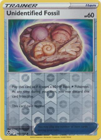 Unidentified Fossil 165/195 Reverse Holo | Silver Tempest | Pokemon Card