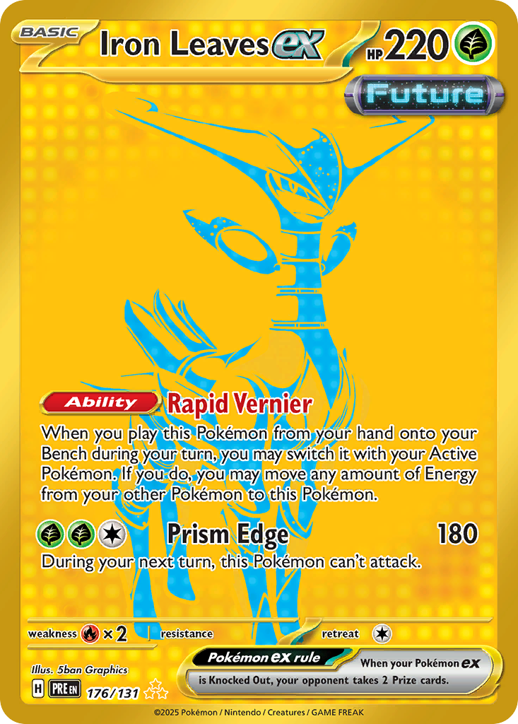 Iron Leaves ex 176/131 Hyper Rare | Prismatic Evolutions | Pokemon Card