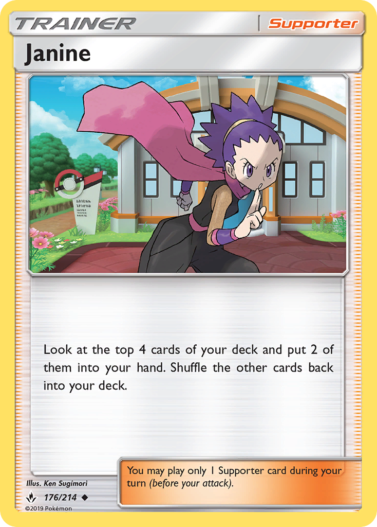 Janine 176/214 Uncommon | Unbroken Bonds | Pokemon Card