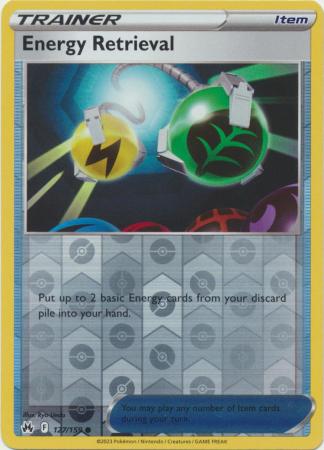 Energy Retrieval 127/159 Reverse Holo | Crown Zenith | Pokemon Card