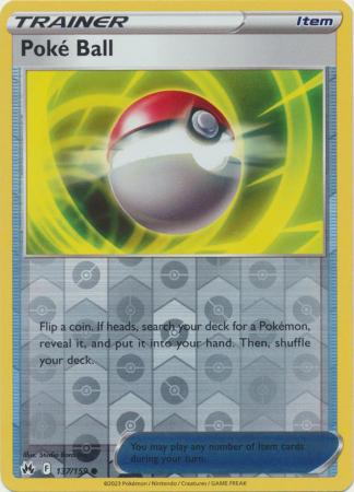 Poké Ball 137/159 Reverse Holo | Crown Zenith | Pokemon Card