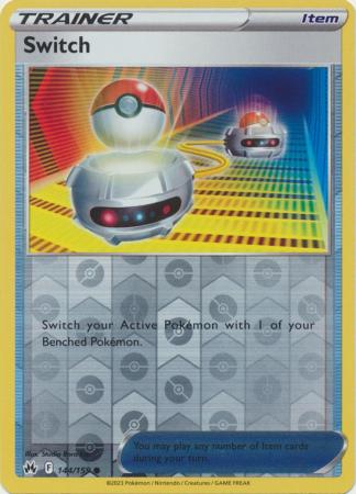 Switch 144/159 Reverse Holo | Crown Zenith | Pokemon Card