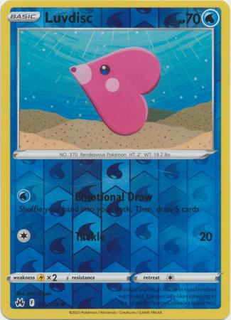 Luvdisc 35/159 Reverse Holo | Crown Zenith | Pokemon Card