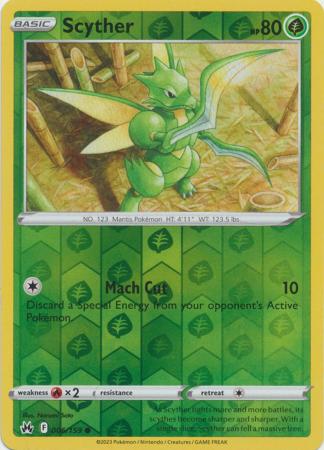 Scyther 6/159 Reverse Holo | Crown Zenith | Pokemon Card