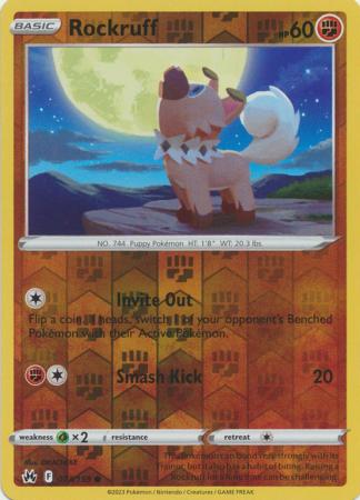 Rockruff 73/159 Reverse Holo | Crown Zenith | Pokemon Card