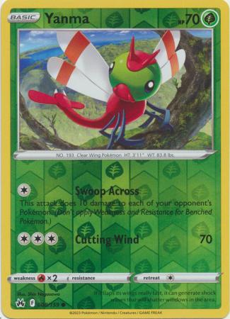 Yanma 8/159 Reverse Holo | Crown Zenith | Pokemon Card