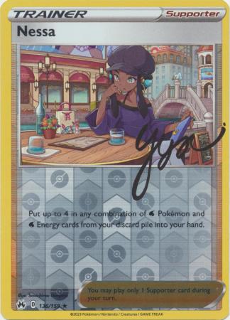 Nessa 136/159 Reverse Holo | Crown Zenith | Pokemon Card